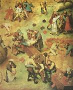 Pieter Bruegel detalj fran barnens lekar France oil painting artist